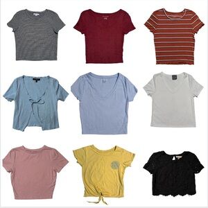 Assorted Women's Crop Top - Multi-Color Pack